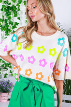 Neon Flower Sweater Tee