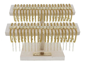 Gold Frame Initial Bracelet