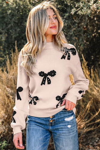 Pearl Bow Sweater