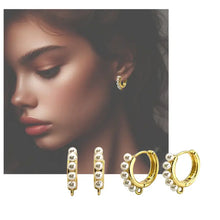 Gold Huggie Earring Bar