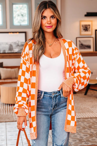 Checker Cardigan