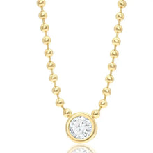 Diamond Gemstone Charm Necklace