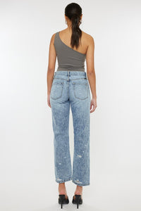 Carter High Rise Straight Ankle Jeans