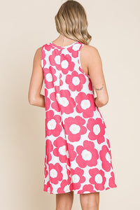 Bold Flower Swing Dress