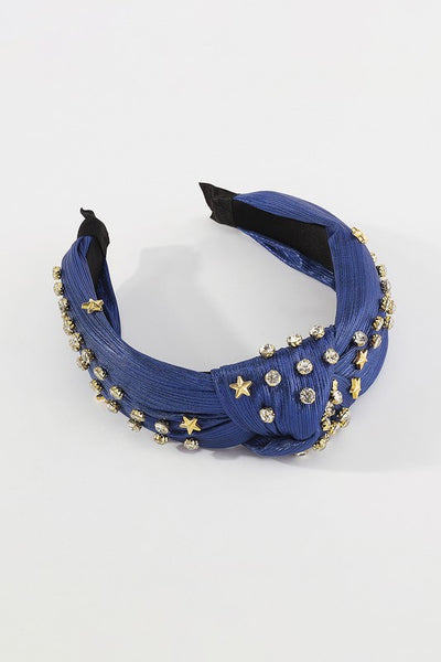 4th of July Star Top Knot Headbands