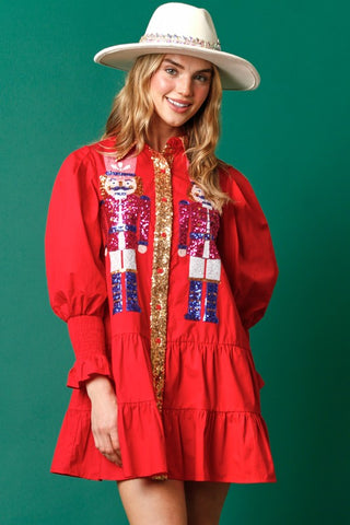Nutcracker Shirt Dress