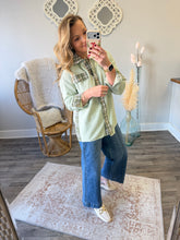 Gail Waffle Knit Button Up