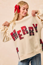 Merry Side Bow Sweatshirt