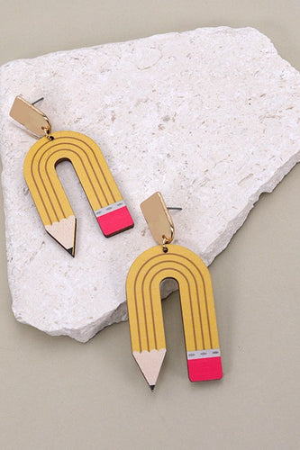 Pencil Drop Earrings