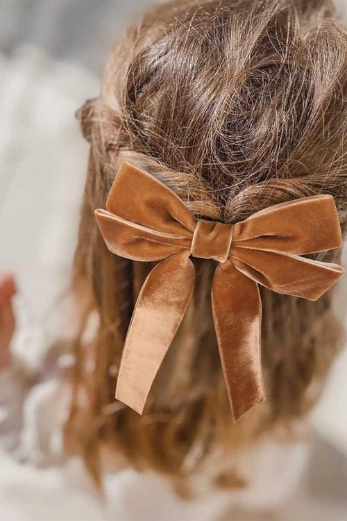 Velvet Ribbon Bow Hair Clips – Charmed Boutique Pontiac