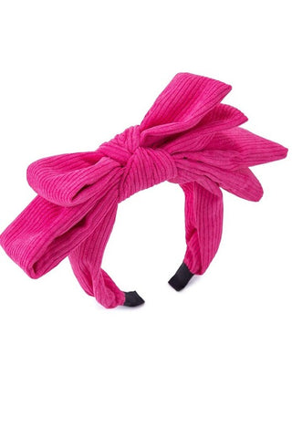 Corduroy Bow Headband