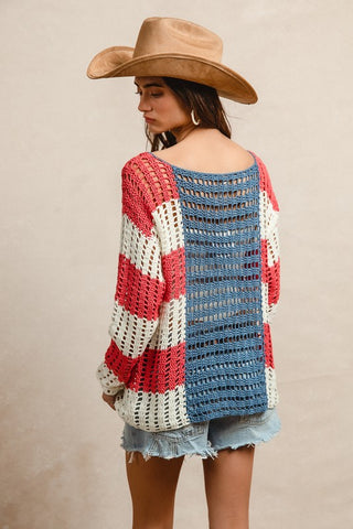 Crochet Flag Sweater
