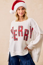 Merry Waffle Knit Sweatshirt