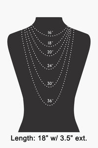 Pearl Pave Cross And Heart Charms Chain Necklace