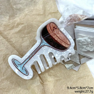 Cocktail Shaped Hair Claw