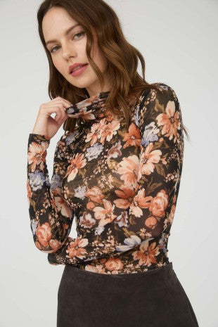 Floral Sheer Top
