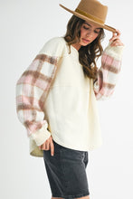 Malva Plaid Pullover Sweater