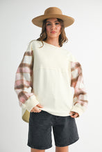 Malva Plaid Pullover Sweater