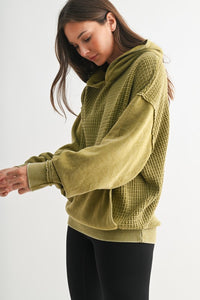 Duality Waffle Knit Hoodie