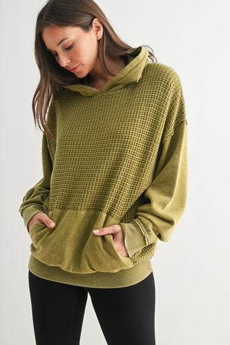 Duality Waffle Knit Hoodie