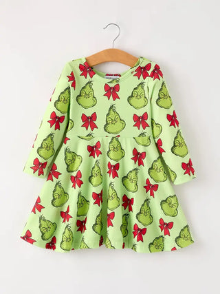 Grinch Bow Dress