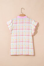 Ric Rac Plaid Blouse