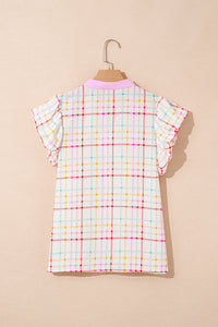 Ric Rac Plaid Blouse