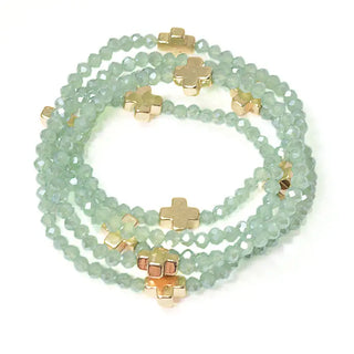 Cross Beaded Bracelet