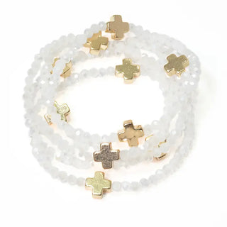 Cross Beaded Bracelet