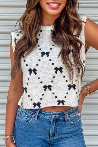 Bow Patterned Vest