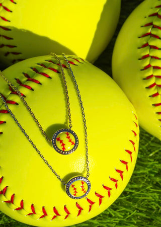 Softball Pendant Necklace- by Kendra Scott