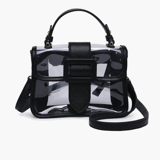 Toni Clear Flapover Crossbody Bag – Stadium Purse