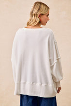 Merry Waffle Knit Sweatshirt