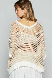 Peace Crochet Sweater Top