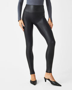 Faux Leather Leggings- by SPANX