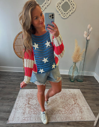 Crochet Flag Sweater