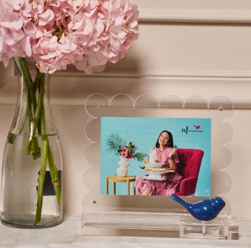 Scalloped Acrylic Frame- Nora Fleming