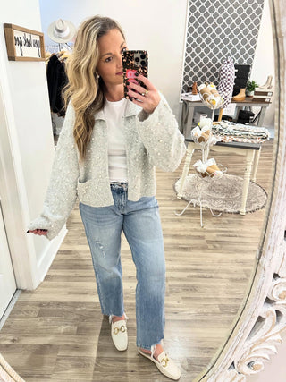 Pearl Embellished Cardigan (ships end of Nov)