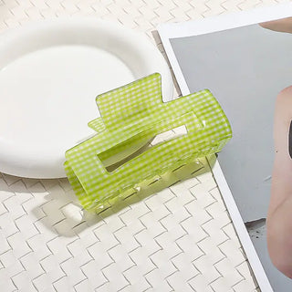 Gingham Hair Clip