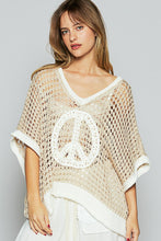 Peace Crochet Sweater Top