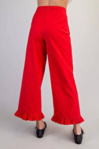 Ruby Ruffle Hem Pants
