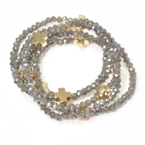 Cross Beaded Bracelet
