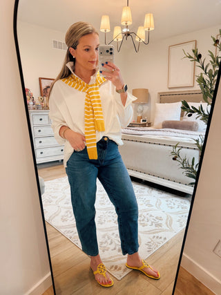 Stripe Faux Cardigan