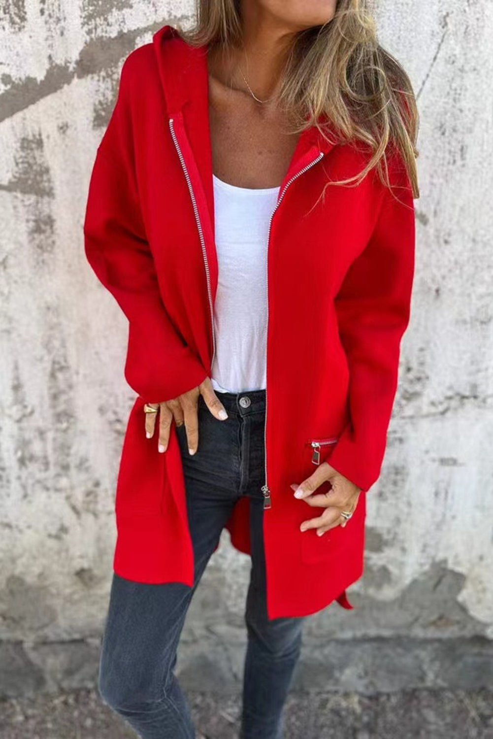 Mel Hooded Cardi Coat