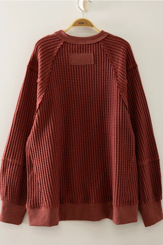 Nellie Pullover -Wine