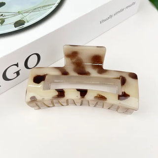 Leopard Print Hair Claw Clip