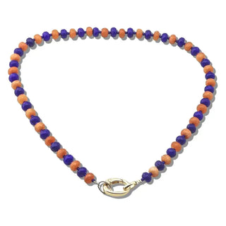 Gameday Carabiner Clip Beaded Necklace