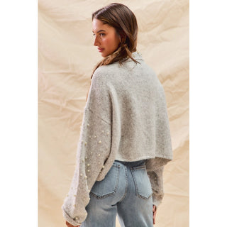 Pearl Embellished Cardigan (ships end of Nov)