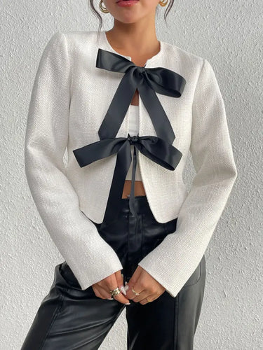 Bow Lace Up Blazer