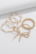 Bow Knot Pearl Beaded Multi Layered Bracelet Set